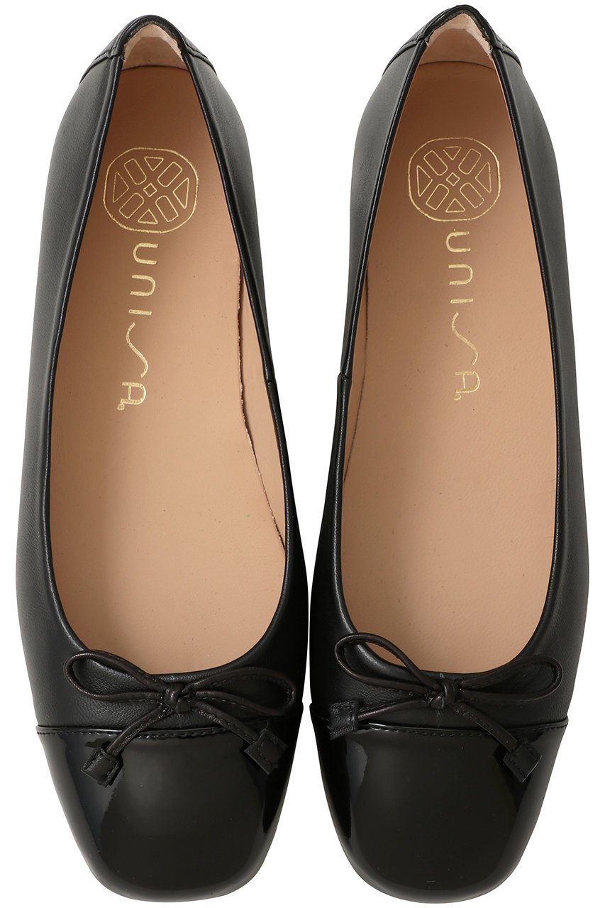 【エスメラルダ/Esmeralda】の【UNISA】スクエアトゥバレエシューズ インテリア・キッズ・メンズ・レディースファッション・服の通販 founy(ファニー) 　ファッション　Fashion　レディースファッション　Fashion for Women　シューズ　Shoes, Footwear　スクエア　Square, Square Shape　バレエ　Ballet, Ballet Style　フラット　Flat, Flat Shoes　エレガント 上品　Elegant　再入荷　Restock / Back in Stock　ブラック|ID: prp329100004757814 ipo3291000000035386695