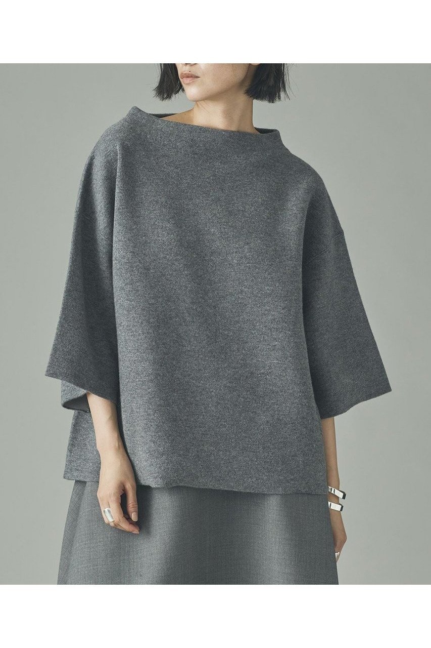 【カレンソロジー/Curensology】のダブルフェイスニットプルオーバー 人気、トレンドファッション・服の通販 founy(ファニー) 　ファッション　Fashion　レディースファッション　Fashion for Women　トップス・カットソー　Cut & Sew Tops　ニット　Knit Tops & Sweaters　カジュアルプルオーバー・ニットトップス　Pullovers & Knit Tops / Casual Pullovers　おすすめ　Recommended / Our Picks　インナー　Innerwear　ボックス　Boxy, Box Shape　新作・新入荷　New Arrivals / New In　 other-1|ID: prp329100004757822 ipo3291000000034420623