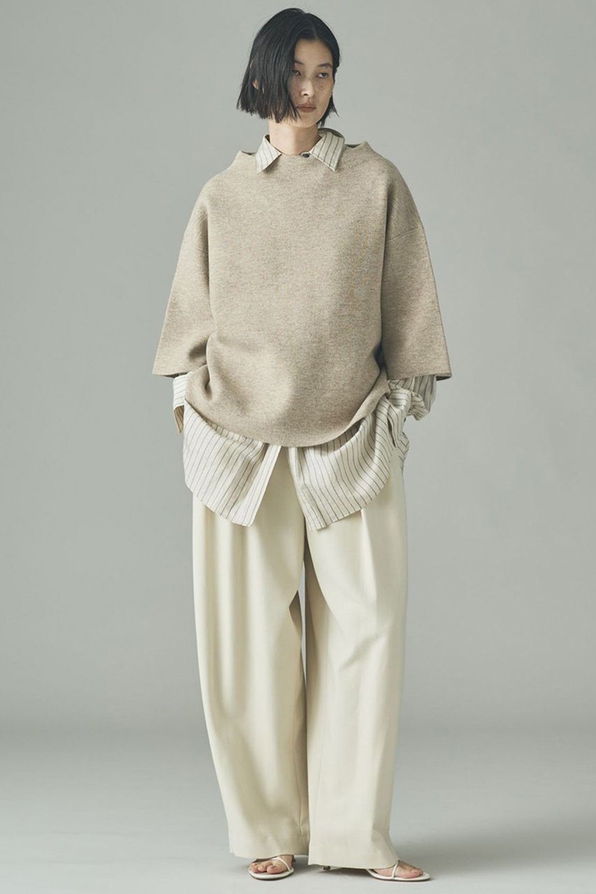 【カレンソロジー/Curensology】のダブルフェイスニットプルオーバー 人気、トレンドファッション・服の通販 founy(ファニー) 　ファッション　Fashion　レディースファッション　Fashion for Women　トップス・カットソー　Cut & Sew Tops　ニット　Knit Tops & Sweaters　カジュアルプルオーバー・ニットトップス　Pullovers & Knit Tops / Casual Pullovers　おすすめ　Recommended / Our Picks　インナー　Innerwear　ボックス　Boxy, Box Shape　新作・新入荷　New Arrivals / New In　other-4|ID: prp329100004757822 ipo3291000000034420628