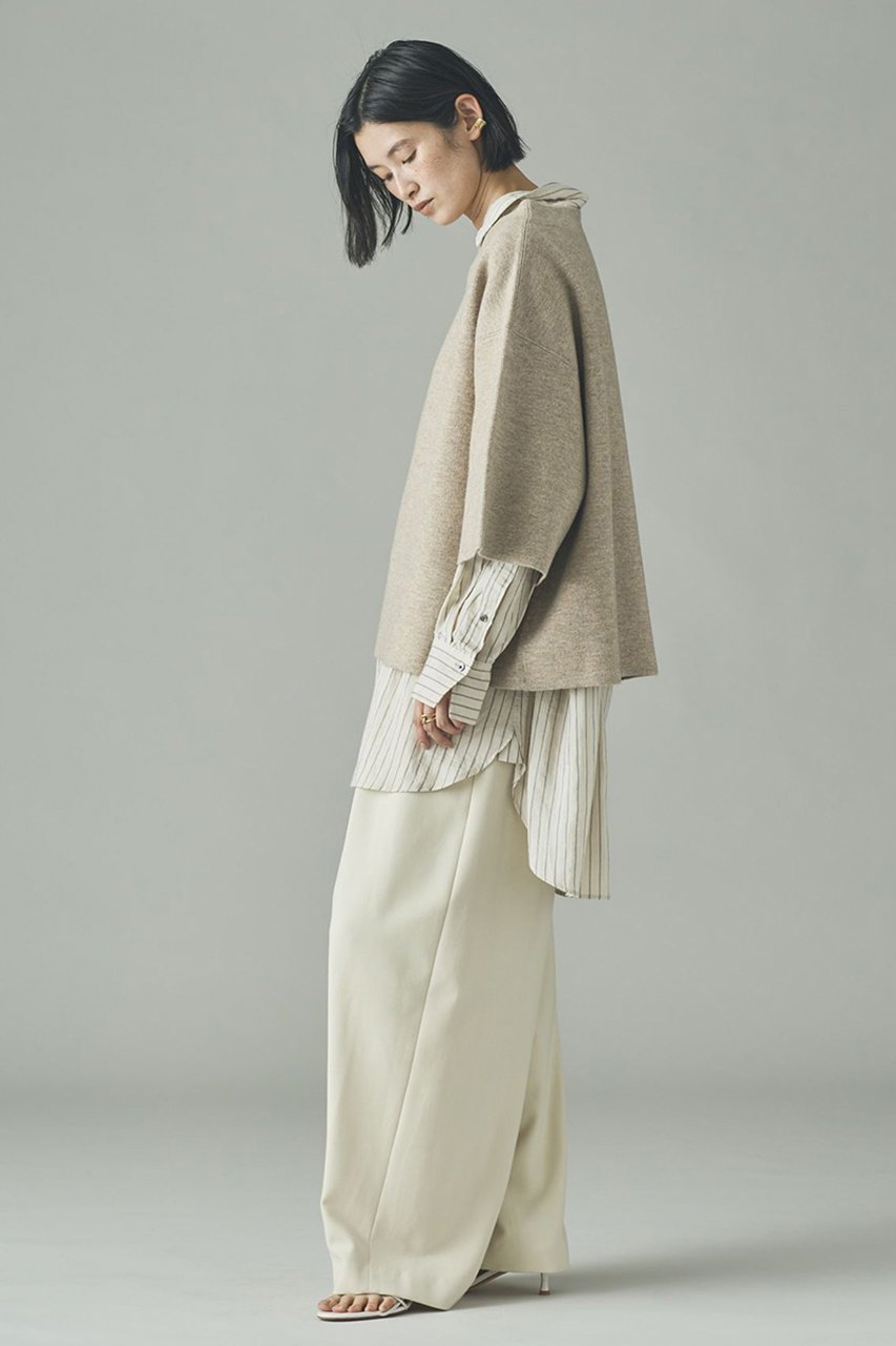 【カレンソロジー/Curensology】のダブルフェイスニットプルオーバー 人気、トレンドファッション・服の通販 founy(ファニー) 　ファッション　Fashion　レディースファッション　Fashion for Women　トップス・カットソー　Cut & Sew Tops　ニット　Knit Tops & Sweaters　カジュアルプルオーバー・ニットトップス　Pullovers & Knit Tops / Casual Pullovers　おすすめ　Recommended / Our Picks　インナー　Innerwear　ボックス　Boxy, Box Shape　新作・新入荷　New Arrivals / New In　other-5|ID: prp329100004757822 ipo3291000000034420629