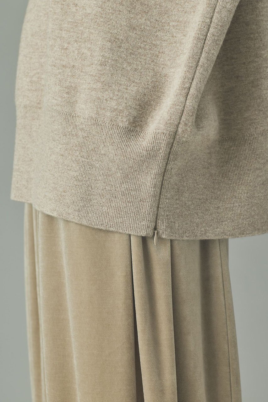 【カレンソロジー/Curensology】のダブルフェイスロングニットプルオーバー 人気、トレンドファッション・服の通販 founy(ファニー) 　ファッション　Fashion　レディースファッション　Fashion for Women　トップス・カットソー　Cut & Sew Tops　ニット　Knit Tops & Sweaters　カジュアルプルオーバー・ニットトップス　Pullovers & Knit Tops / Casual Pullovers　スリット　Slit, Slit Detail　チュニック　Tunic, Long Top　バランス　Balance, Style Balance　フォルム　Silhouette, Form　リラックス　Relax, Relaxed Fit　エレガント 上品　Elegant　新作・新入荷　New Arrivals / New In　other-8|ID: prp329100004757823 ipo3291000000034420640