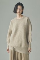 【カレンソロジー/Curensology】のダブルフェイスロングニットプルオーバー ライトブラウン|ID: prp329100004757823 ipo3291000000035386744