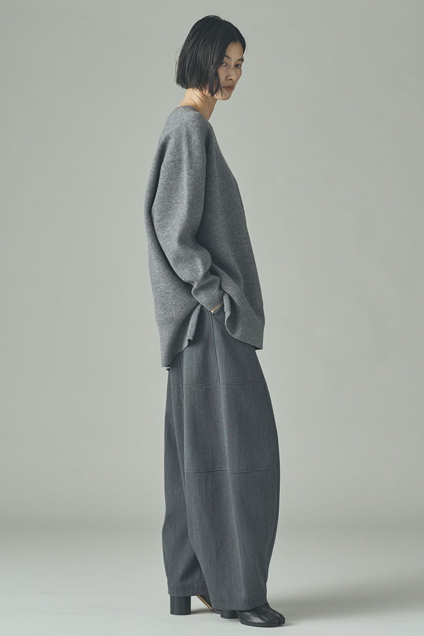 【カレンソロジー/Curensology】のダブルフェイスロングニットプルオーバー 人気、トレンドファッション・服の通販 founy(ファニー) 　ファッション　Fashion　レディースファッション　Fashion for Women　トップス・カットソー　Cut & Sew Tops　ニット　Knit Tops & Sweaters　カジュアルプルオーバー・ニットトップス　Pullovers & Knit Tops / Casual Pullovers　スリット　Slit, Slit Detail　チュニック　Tunic, Long Top　バランス　Balance, Style Balance　フォルム　Silhouette, Form　リラックス　Relax, Relaxed Fit　エレガント 上品　Elegant　other-5|ID: prp329100004757823 ipo3291000000035433962