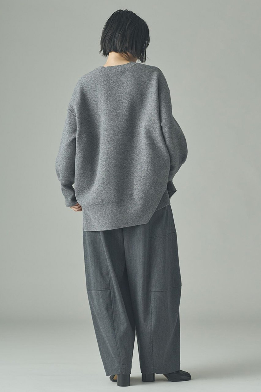 【カレンソロジー/Curensology】のダブルフェイスロングニットプルオーバー 人気、トレンドファッション・服の通販 founy(ファニー) 　ファッション　Fashion　レディースファッション　Fashion for Women　トップス・カットソー　Cut & Sew Tops　ニット　Knit Tops & Sweaters　カジュアルプルオーバー・ニットトップス　Pullovers & Knit Tops / Casual Pullovers　スリット　Slit, Slit Detail　チュニック　Tunic, Long Top　バランス　Balance, Style Balance　フォルム　Silhouette, Form　リラックス　Relax, Relaxed Fit　エレガント 上品　Elegant　other-6|ID: prp329100004757823 ipo3291000000035433963