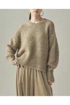 【カレンソロジー/Curensology】のカノコアミMIXニットプルオーバー 人気、トレンドファッション・服の通販 founy(ファニー) ファッション Fashion レディースファッション Fashion for Women トップス・カットソー Cut & Sew Tops ニット Knit Tops & Sweaters カジュアルプルオーバー・ニットトップス Pullovers & Knit Tops / Casual Pullovers シンプル Simple, Minimal フレア Flare, Flared マフラー Scarf, Muffler 新作・新入荷 New Arrivals / New In thumbnail ベージュ|ID: prp329100004757824 ipo3291000000034420643