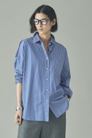 【カレンソロジー/Curensology】の〈&RC〉ビッグシャツコンビ 人気、トレンドファッション・服の通販 founy(ファニー) ファッション Fashion レディースファッション Fashion for Women トップス・カットソー Cut & Sew Tops シャツ・ブラウス・オフィスカジュアル Elegant Blouses & Button-Ups おすすめ Recommended / Our Picks インナー Innerwear ストライプ Stripe, Striped Pattern スリーブ Sleeve, Long Sleeve / Short Sleeve ロング Long, Long-Length 新作・新入荷 New Arrivals / New In |ID:prp329100004757826