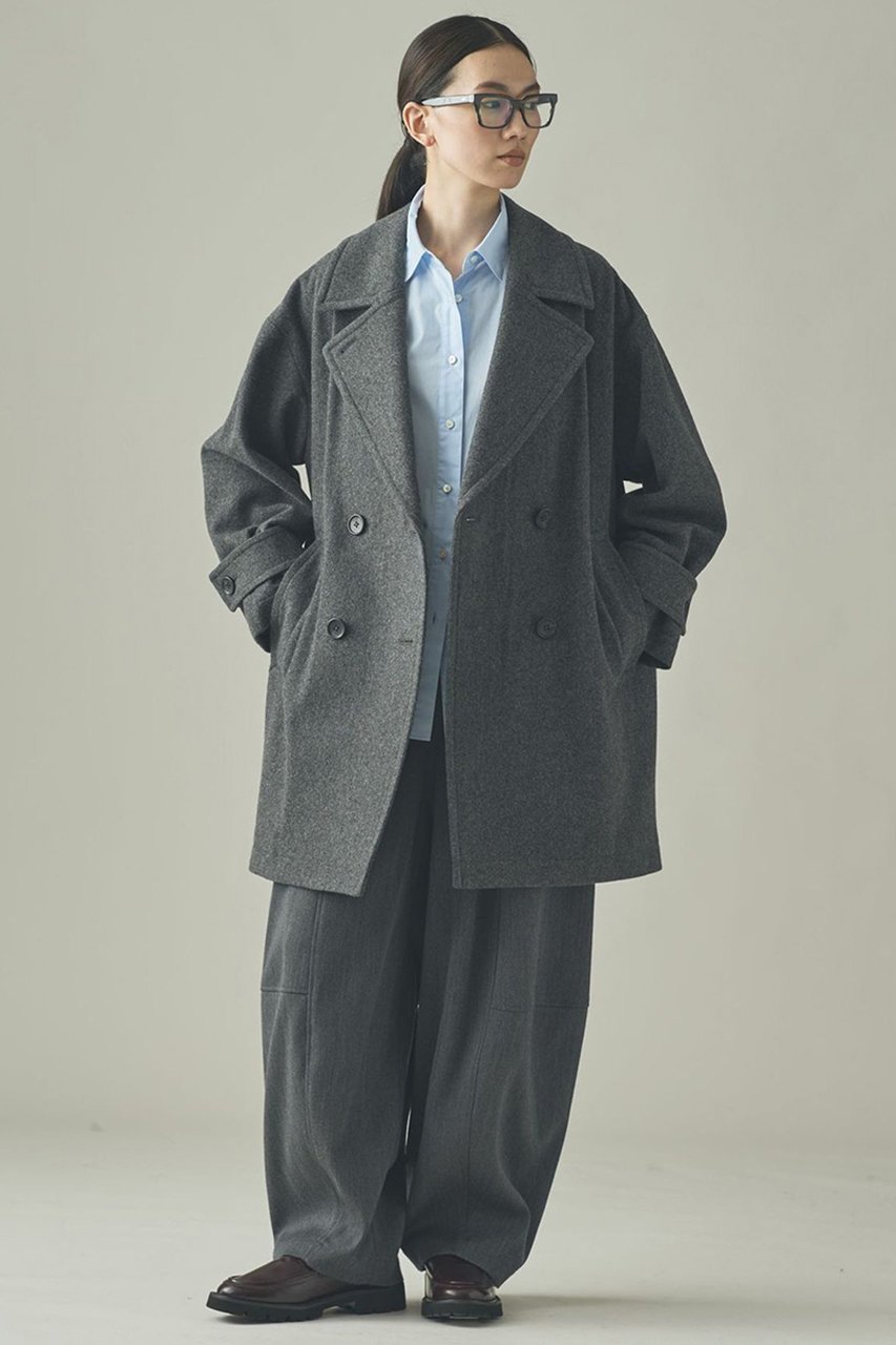 【カレンソロジー/Curensology】のメルトンPコート 人気、トレンドファッション・服の通販 founy(ファニー) 　ファッション　Fashion　レディースファッション　Fashion for Women　アウター　Coat / Outerwear Collection　コート・ロングコート・ピーコート　Long Coats, Peacoats & More　Pコート　Pea Coats　おすすめ　Recommended / Our Picks　トレンド　Trend, Trending Now　ボトム　Bottoms, Lower Wear　メルトン　Melton, Heavy Wool　ロング　Long, Long-Length　定番　Standard, Basic Item　新作・新入荷　New Arrivals / New In　other-3|ID: prp329100004757829 ipo3291000000034420694