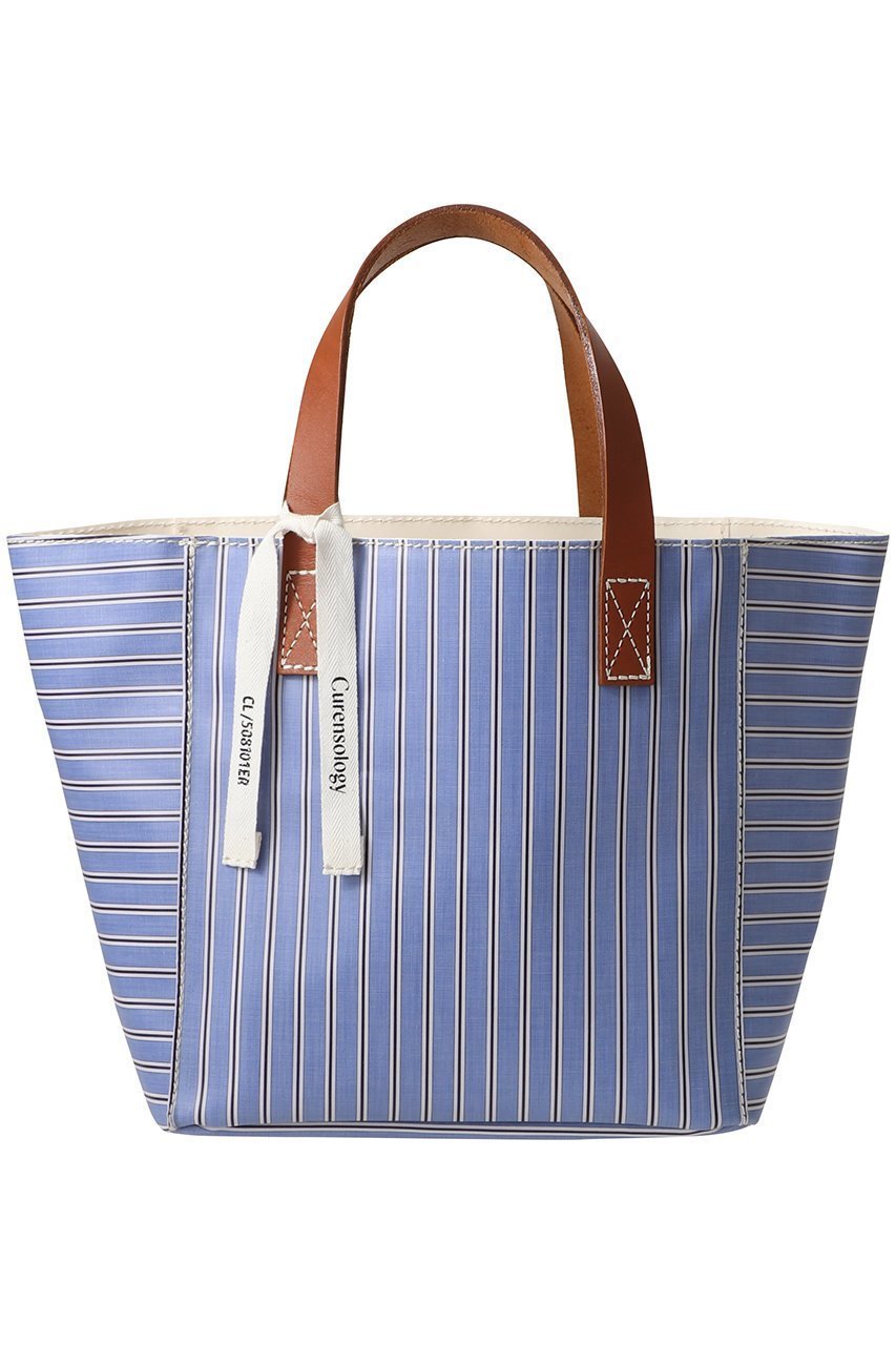 【カレンソロジー/Curensology】のCSGストライプPVCバッグ インテリア・キッズ・メンズ・レディースファッション・服の通販 founy(ファニー) 　ファッション　Fashion　レディースファッション　Fashion for Women　バッグ　Bags　コンパクト　Compact, Small Size　ストライプ　Stripe, Striped Pattern　フォルム　Silhouette, Form　サックス|ID: prp329100004757831 ipo3291000000034594859