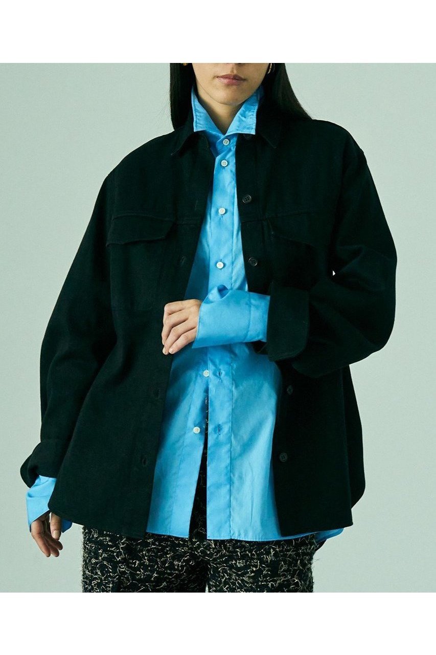 【カオス/Chaos】の【WHY NOT NOW】イーストデニムシャツ インテリア・キッズ・メンズ・レディースファッション・服の通販 founy(ファニー) 　ファッション　Fashion　レディースファッション　Fashion for Women　トップス・カットソー　Cut & Sew Tops　シャツ・ブラウス・オフィスカジュアル　Elegant Blouses & Button-Ups　おすすめ　Recommended / Our Picks　コンパクト　Compact, Small Size　スリーブ　Sleeve, Long Sleeve / Short Sleeve　デニム　Denim, Jeans Material　ロング　Long, Long-Length　ワーク　Workwear, Utility Style　新作・新入荷　New Arrivals / New In　ブラック|ID: prp329100004757834 ipo3291000000034420735