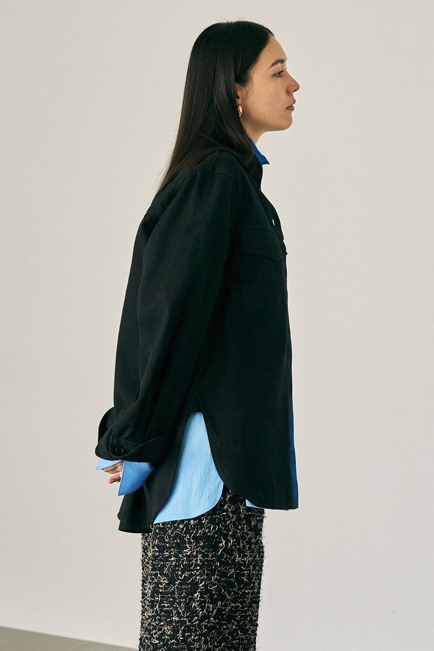 【カオス/Chaos】の【WHY NOT NOW】イーストデニムシャツ 人気、トレンドファッション・服の通販 founy(ファニー) 　ファッション　Fashion　レディースファッション　Fashion for Women　トップス・カットソー　Cut & Sew Tops　シャツ・ブラウス・オフィスカジュアル　Elegant Blouses & Button-Ups　おすすめ　Recommended / Our Picks　コンパクト　Compact, Small Size　スリーブ　Sleeve, Long Sleeve / Short Sleeve　デニム　Denim, Jeans Material　ロング　Long, Long-Length　ワーク　Workwear, Utility Style　再入荷　Restock / Back in Stock　other-7|ID: prp329100004757834 ipo3291000000035501372