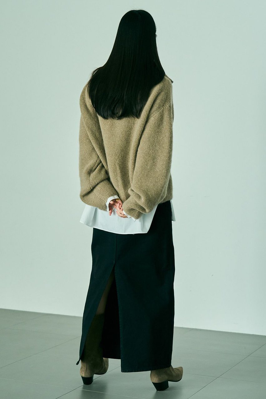 【カオス/Chaos】の【WHY NOT NOW】イーストデニムスカート 人気、トレンドファッション・服の通販 founy(ファニー) 　ファッション　Fashion　レディースファッション　Fashion for Women　スカート　Skirts　デニムスカート・カジュアルスカート　Denim Skirts　ロングスカート　Long Skirts / Maxi & Midi Skirts　おすすめ　Recommended / Our Picks　クラシカル　Classical, Vintage-Inspired　スリット　Slit, Slit Detail　デニム　Denim, Jeans Material　ロング　Long, Long-Length　新作・新入荷　New Arrivals / New In　other-4|ID: prp329100004757835 ipo3291000000034420747