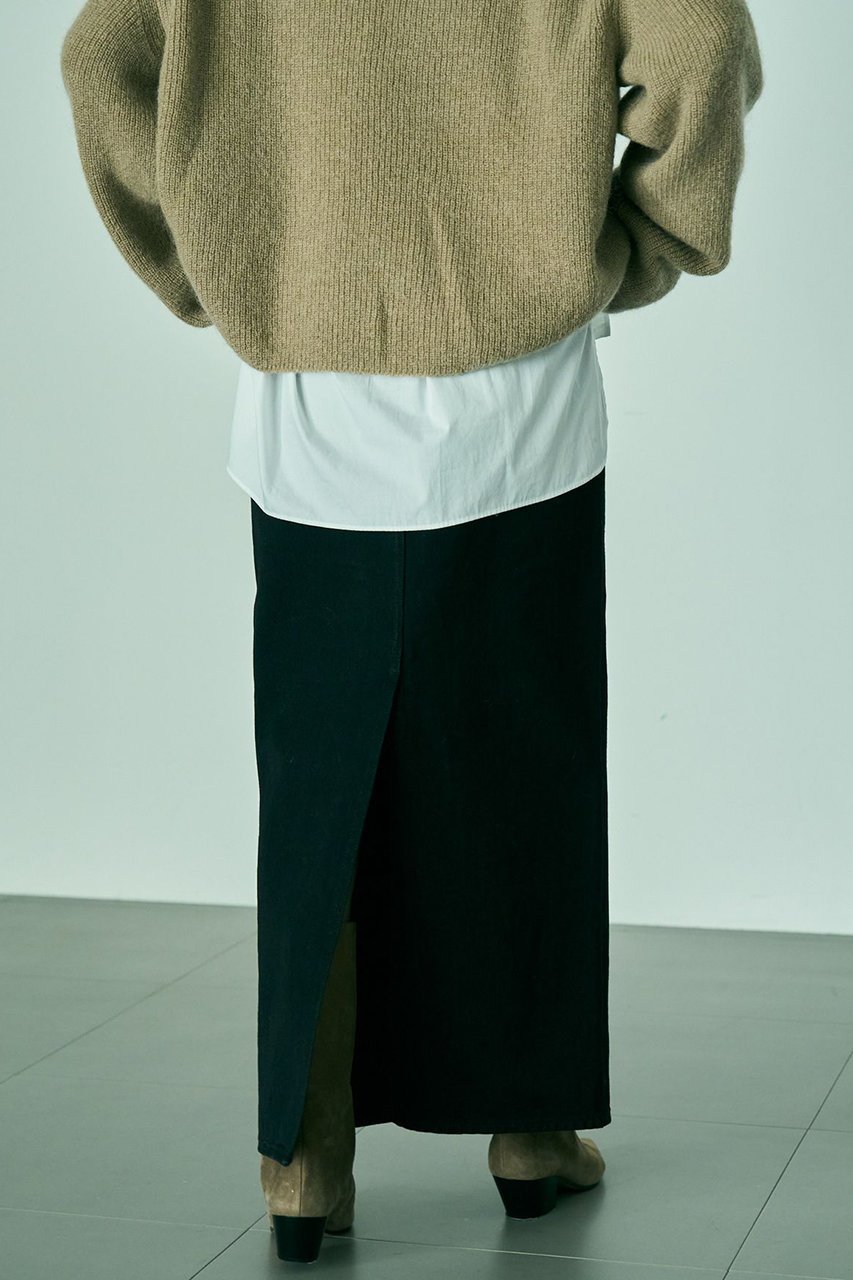 【カオス/Chaos】の【WHY NOT NOW】イーストデニムスカート 人気、トレンドファッション・服の通販 founy(ファニー) 　ファッション　Fashion　レディースファッション　Fashion for Women　スカート　Skirts　デニムスカート・カジュアルスカート　Denim Skirts　ロングスカート　Long Skirts / Maxi & Midi Skirts　おすすめ　Recommended / Our Picks　クラシカル　Classical, Vintage-Inspired　スリット　Slit, Slit Detail　デニム　Denim, Jeans Material　ロング　Long, Long-Length　新作・新入荷　New Arrivals / New In　other-7|ID: prp329100004757835 ipo3291000000034420750