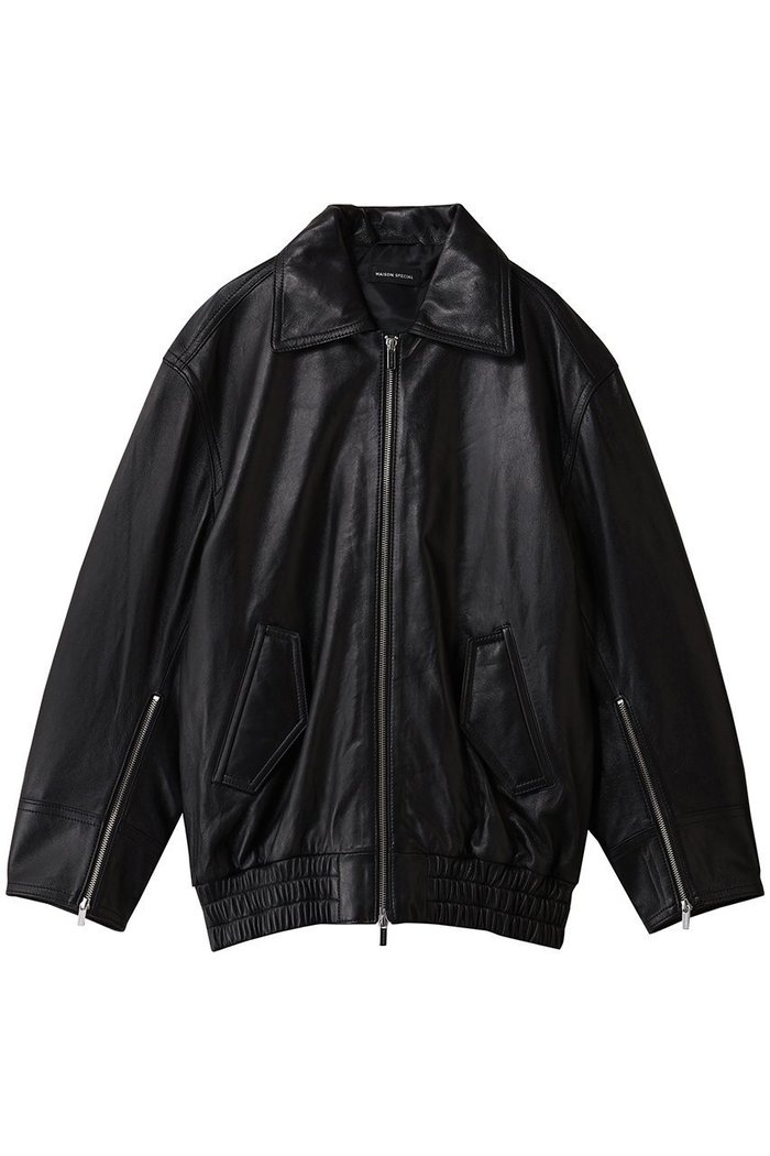 【メゾンスペシャル/MAISON SPECIAL】のOversized Real Leather Zip Blouson/オーバーサイズリアルレザージップブルゾン インテリア・キッズ・メンズ・レディースファッション・服の通販 founy(ファニー) https://founy.com/ ファッション Fashion レディースファッション Fashion for Women アウター Coat / Outerwear Collection レディースジャケット・軽アウター Jackets ブルゾンジャケット・スポーティアウター Blouson Jackets ジャケット Jacket, Outerwear ブルゾン Blouson, Bomber Jacket ヴィンテージ Vintage Style |ID: prp329100004757839 ipo3291000000034420773