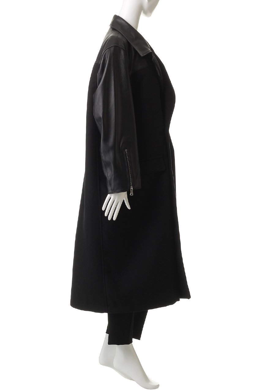 【メゾンスペシャル/MAISON SPECIAL】の【UNISEX】SHEEPレザーコンビアルスターコート 人気、トレンドファッション・服の通販 founy(ファニー) 　ファッション　Fashion　レディースファッション　Fashion for Women　アウター　Coat / Outerwear Collection　コート・ロングコート・ピーコート　Long Coats, Peacoats & More　ユニセックス　Unisex, Genderless　クラシカル　Classical, Vintage-Inspired　パターン　Pattern, Design Print　フォルム　Silhouette, Form　ロング　Long, Long-Length　other-3|ID: prp329100004757842 ipo3291000000035501398