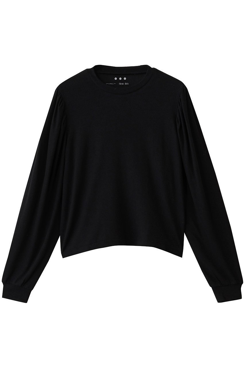 【スリー ドッツ/three dots】のブラッシュドセーター ボリュームスリーブ トップス 人気、トレンドファッション・服の通販 founy(ファニー)  ファッション Fashion レディースファッション Fashion for Women トップス・カットソー Cut & Sew Tops シャツ・ブラウス・オフィスカジュアル Elegant Blouses & Button-Ups ロングTシャツ・Tシャツ Longline T-Shirts & Tees カットソー・ベーシックTシャツ Cut-and-Sewn Tops / Stretch Tees & Basics ボリューム袖・フリルスリーブブラウス Voluminous & Ruffle Sleeves / Puffy Sleeve Tops スリーブ Sleeve, Long Sleeve / Short Sleeve ロング Long, Long-Length 今季 This Season, Current Season 新作・新入荷 New Arrivals / New In 旅行 Travel  other-1|ID: prp329100004757844 ipo3291000000034420820