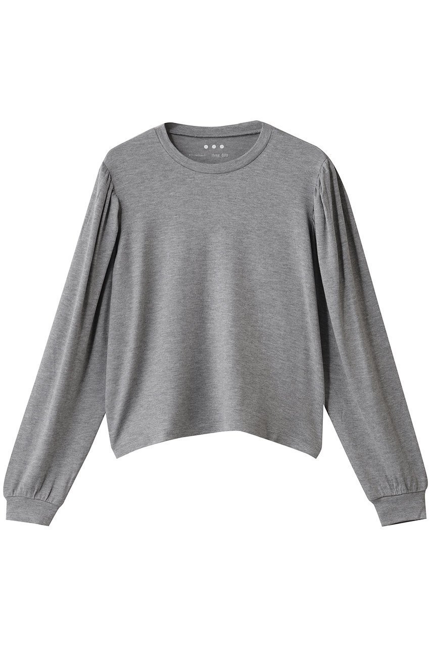 【スリー ドッツ/three dots】のブラッシュドセーター ボリュームスリーブ トップス インテリア・キッズ・メンズ・レディースファッション・服の通販 founy(ファニー)  ファッション Fashion レディースファッション Fashion for Women トップス・カットソー Cut & Sew Tops シャツ・ブラウス・オフィスカジュアル Elegant Blouses & Button-Ups ロングTシャツ・Tシャツ Longline T-Shirts & Tees カットソー・ベーシックTシャツ Cut-and-Sewn Tops / Stretch Tees & Basics ボリューム袖・フリルスリーブブラウス Voluminous & Ruffle Sleeves / Puffy Sleeve Tops スリーブ Sleeve, Long Sleeve / Short Sleeve ロング Long, Long-Length 今季 This Season, Current Season 新作・新入荷 New Arrivals / New In 旅行 Travel グレーメランジ|ID: prp329100004757844 ipo3291000000034420822