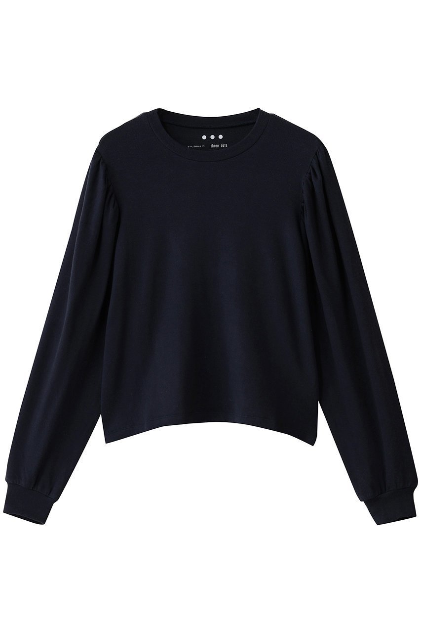 【スリー ドッツ/three dots】のブラッシュドセーター ボリュームスリーブ トップス インテリア・キッズ・メンズ・レディースファッション・服の通販 founy(ファニー)  ファッション Fashion レディースファッション Fashion for Women トップス・カットソー Cut & Sew Tops シャツ・ブラウス・オフィスカジュアル Elegant Blouses & Button-Ups ロングTシャツ・Tシャツ Longline T-Shirts & Tees カットソー・ベーシックTシャツ Cut-and-Sewn Tops / Stretch Tees & Basics ボリューム袖・フリルスリーブブラウス Voluminous & Ruffle Sleeves / Puffy Sleeve Tops スリーブ Sleeve, Long Sleeve / Short Sleeve ロング Long, Long-Length 今季 This Season, Current Season 新作・新入荷 New Arrivals / New In 旅行 Travel ネイビー|ID: prp329100004757844 ipo3291000000034420824