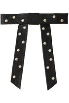 【メゾンスペシャル/MAISON SPECIAL】のLeather Ribbon barrette/レザーバレッタ BLK(ブラック)|ID: prp329100004757850 ipo3291000000035386770