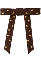 【メゾンスペシャル/MAISON SPECIAL】のLeather Ribbon barrette/レザーバレッタ BRN(ブラウン)|ID: prp329100004757850 ipo3291000000035386773