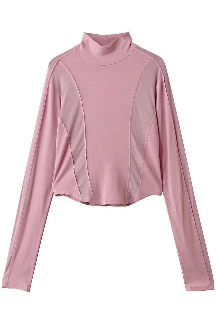 【メゾンスペシャル/MAISON SPECIAL】のAngel Wool Turtleneck Tops/エンジェルウールタートルネックカットソー インテリア・キッズ・メンズ・レディースファッション・服の通販 founy(ファニー) 　ファッション　Fashion　レディースファッション　Fashion for Women　トップス・カットソー　Cut & Sew Tops　シャツ・ブラウス・オフィスカジュアル　Elegant Blouses & Button-Ups　ロングTシャツ・Tシャツ　Longline T-Shirts & Tees　カットソー・ベーシックTシャツ　Cut-and-Sewn Tops / Stretch Tees & Basics　タートルネック・ハイネックトップス　Turtlenecks & High-Neck Tops　カットソー　Cut and Sewn Top　ジャケット　Jacket, Outerwear　スタイリッシュ　Stylish, Fashionable　スリーブ　Sleeve, Long Sleeve / Short Sleeve　ハイネック　High Neck, Mock Neck　ロング　Long, Long-Length　PNK(ピンク)|ID: prp329100004757853 ipo3291000000034420895