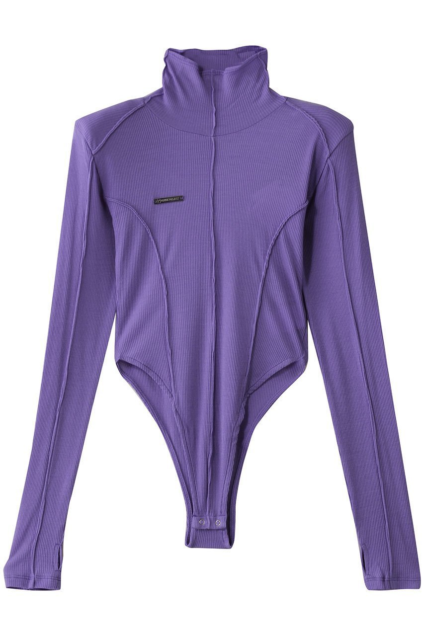 【プランク プロジェクト/PRANK PROJECT】のウールテレコボディスーツ / Wool Teleco Bodysuit インテリア・キッズ・メンズ・レディースファッション・服の通販 founy(ファニー)  ファッション Fashion レディースファッション Fashion for Women トップス・カットソー Cut & Sew Tops シャツ・ブラウス・オフィスカジュアル Elegant Blouses & Button-Ups ロングTシャツ・Tシャツ Longline T-Shirts & Tees カットソー・ベーシックTシャツ Cut-and-Sewn Tops / Stretch Tees & Basics カッティング Cutting Detail シンプル Simple, Minimal スリーブ Sleeve, Long Sleeve / Short Sleeve スーツ Suit, Formalwear テレコ Ribbed, Rib Stitch ロング Long, Long-Length PPL(パープル)|ID: prp329100004757856 ipo3291000000034421320