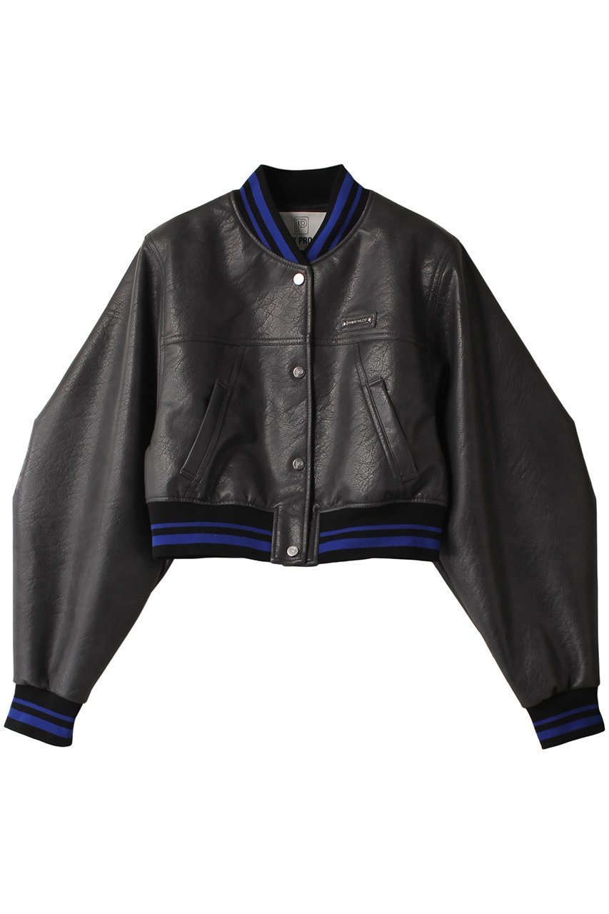 【プランク プロジェクト/PRANK PROJECT】のレザースタジャンブルゾン / Leather Stadium Blouson 人気、トレンドファッション・服の通販 founy(ファニー) 　ファッション　Fashion　レディースファッション　Fashion for Women　アウター　Coat / Outerwear Collection　レディースジャケット・軽アウター　Jackets　ブルゾンジャケット・スポーティアウター　Blouson Jackets　クロップド　Cropped, Short Length　ジャケット　Jacket, Outerwear　バランス　Balance, Style Balance　フェイクレザー　Faux Leather, PU Leather　フェミニン　Feminine, Girly　ブルゾン　Blouson, Bomber Jacket　リアル　Real, Realistic　 other-1|ID: prp329100004757858 ipo3291000000034422591