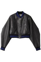 【プランク プロジェクト/PRANK PROJECT】のレザースタジャンブルゾン / Leather Stadium Blouson 人気、トレンドファッション・服の通販 founy(ファニー) ファッション Fashion レディースファッション Fashion for Women アウター Coat / Outerwear Collection レディースジャケット・軽アウター Jackets ブルゾンジャケット・スポーティアウター Blouson Jackets クロップド Cropped, Short Length ジャケット Jacket, Outerwear バランス Balance, Style Balance フェイクレザー Faux Leather, PU Leather フェミニン Feminine, Girly ブルゾン Blouson, Bomber Jacket リアル Real, Realistic thumbnail GRY(グレー)|ID: prp329100004757858 ipo3291000000034422592