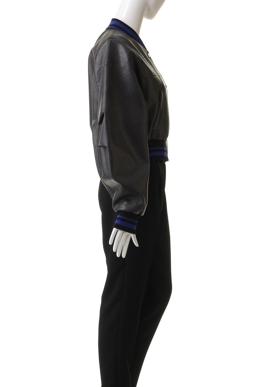 【プランク プロジェクト/PRANK PROJECT】のレザースタジャンブルゾン / Leather Stadium Blouson 人気、トレンドファッション・服の通販 founy(ファニー) 　ファッション　Fashion　レディースファッション　Fashion for Women　アウター　Coat / Outerwear Collection　レディースジャケット・軽アウター　Jackets　ブルゾンジャケット・スポーティアウター　Blouson Jackets　クロップド　Cropped, Short Length　ジャケット　Jacket, Outerwear　バランス　Balance, Style Balance　フェイクレザー　Faux Leather, PU Leather　フェミニン　Feminine, Girly　ブルゾン　Blouson, Bomber Jacket　リアル　Real, Realistic　other-3|ID: prp329100004757858 ipo3291000000034422596