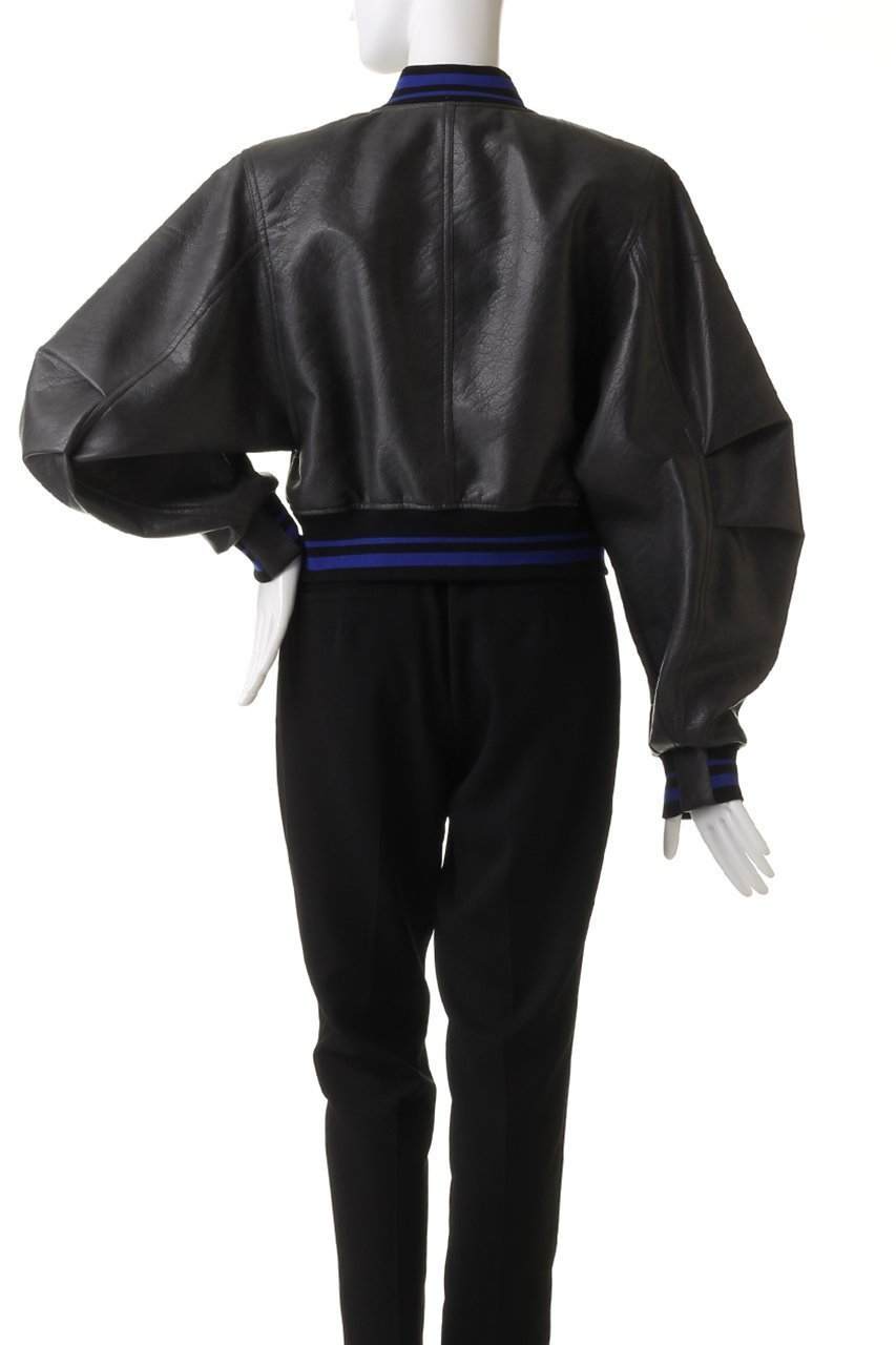 【プランク プロジェクト/PRANK PROJECT】のレザースタジャンブルゾン / Leather Stadium Blouson 人気、トレンドファッション・服の通販 founy(ファニー) 　ファッション　Fashion　レディースファッション　Fashion for Women　アウター　Coat / Outerwear Collection　レディースジャケット・軽アウター　Jackets　ブルゾンジャケット・スポーティアウター　Blouson Jackets　クロップド　Cropped, Short Length　ジャケット　Jacket, Outerwear　バランス　Balance, Style Balance　フェイクレザー　Faux Leather, PU Leather　フェミニン　Feminine, Girly　ブルゾン　Blouson, Bomber Jacket　リアル　Real, Realistic　other-4|ID: prp329100004757858 ipo3291000000034422597