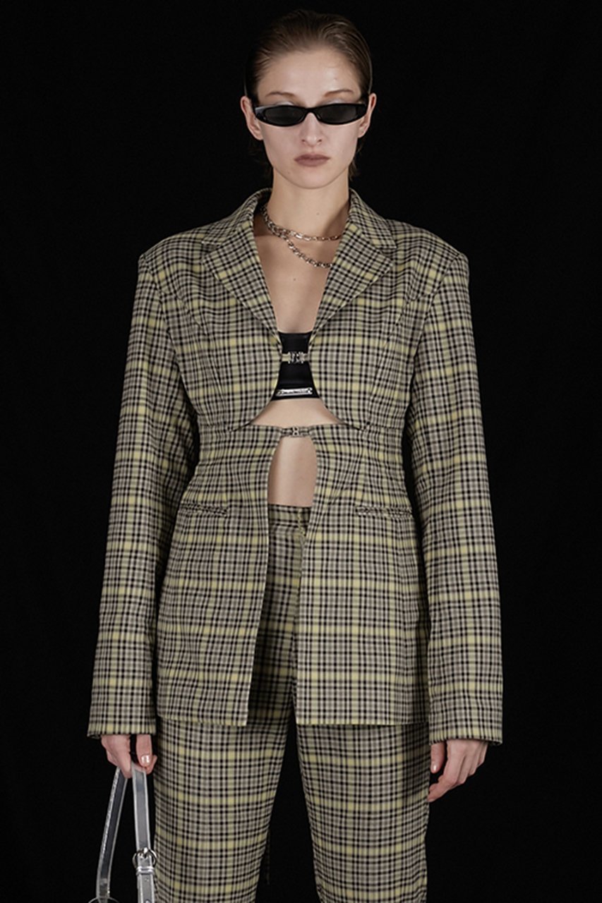 【プランク プロジェクト/PRANK PROJECT】のレースアップジャケット / Lace-up Jacket 人気、トレンドファッション・服の通販 founy(ファニー) 　ファッション　Fashion　レディースファッション　Fashion for Women　アウター　Coat / Outerwear Collection　レディースジャケット・軽アウター　Jackets　インナー　Innerwear　コンパクト　Compact, Small Size　ジャケット　Jacket, Outerwear　ストレッチ　Stretch, Stretchy Fabric　スリム　Slim, Slim Fit　セットアップ　Set-Up, Coordinated Outfit　フロント　Front, Front Design　レース　Lace, Lace Fabric　other-5|ID: prp329100004757860 ipo3291000000034422735