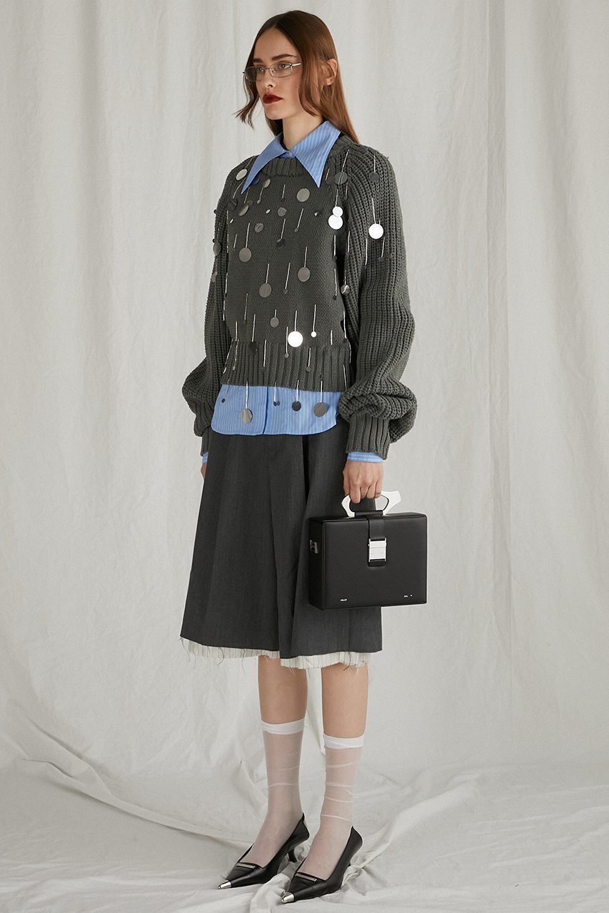 【プランク プロジェクト/PRANK PROJECT】のスパングルニット / Spangle Knit 人気、トレンドファッション・服の通販 founy(ファニー)  ファッション Fashion レディースファッション Fashion for Women トップス・カットソー Cut & Sew Tops ニット Knit Tops & Sweaters カジュアルプルオーバー・ニットトップス Pullovers & Knit Tops / Casual Pullovers ストレッチ Stretch, Stretchy Fabric スパンコール Sequins, Sequin Embellishment フリンジ Fringe, Tassel 畦 Ribbed Knit other-7|ID: prp329100004757861 ipo3291000000034422841