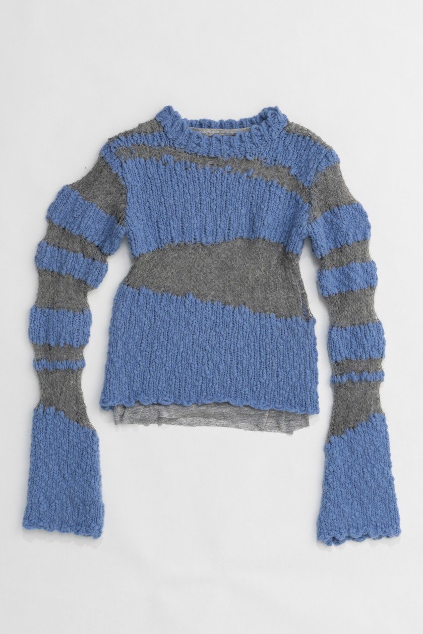【プランク プロジェクト/PRANK PROJECT】のスラブモヘアボーダーニット/Slub Mohair Border Knit インテリア・キッズ・メンズ・レディースファッション・服の通販 founy(ファニー)  ファッション Fashion レディースファッション Fashion for Women トップス・カットソー Cut & Sew Tops ニット Knit Tops & Sweaters カジュアルプルオーバー・ニットトップス Pullovers & Knit Tops / Casual Pullovers インナー Innerwear カットソー Cut and Sewn Top デニム Denim, Jeans Material ビッグ Big, Oversized フレア Flare, Flared ボーダー Border, Stripe ランダム Random, Irregular BLU(ブルー)|ID: prp329100004757862 ipo3291000000034422889
