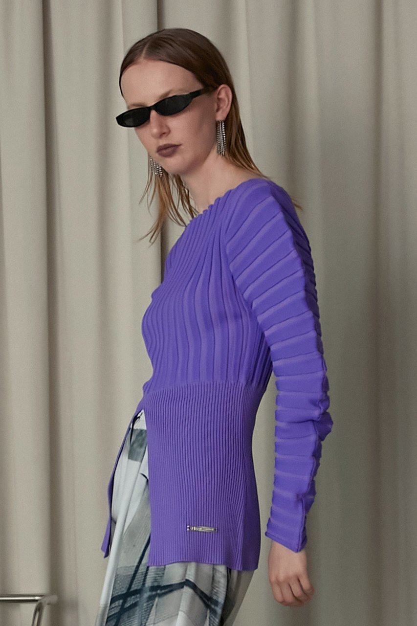 【プランク プロジェクト/PRANK PROJECT】のラウンドリブニット / Round Rib Knit 人気、トレンドファッション・服の通販 founy(ファニー) 　ファッション　Fashion　レディースファッション　Fashion for Women　トップス・カットソー　Cut & Sew Tops　ニット　Knit Tops & Sweaters　カジュアルプルオーバー・ニットトップス　Pullovers & Knit Tops / Casual Pullovers　おすすめ　Recommended / Our Picks　スリット　Slit, Slit Detail　フロント　Front, Front Design　ラウンド　Round, Round Neck　other-6|ID: prp329100004757863 ipo3291000000035838000