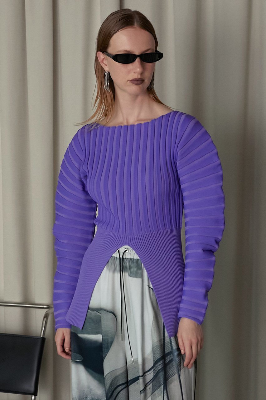【プランク プロジェクト/PRANK PROJECT】のラウンドリブニット / Round Rib Knit 人気、トレンドファッション・服の通販 founy(ファニー) 　ファッション　Fashion　レディースファッション　Fashion for Women　トップス・カットソー　Cut & Sew Tops　ニット　Knit Tops & Sweaters　カジュアルプルオーバー・ニットトップス　Pullovers & Knit Tops / Casual Pullovers　おすすめ　Recommended / Our Picks　スリット　Slit, Slit Detail　フロント　Front, Front Design　ラウンド　Round, Round Neck　other-7|ID: prp329100004757863 ipo3291000000035838002