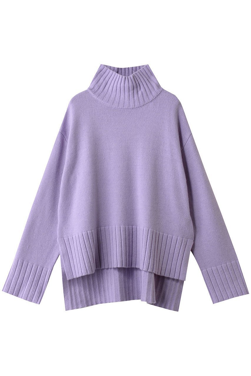 【アンクレイヴ/uncrave】のチャンキーニット プルオーバー インテリア・キッズ・メンズ・レディースファッション・服の通販 founy(ファニー) 　ファッション　Fashion　レディースファッション　Fashion for Women　トップス・カットソー　Cut & Sew Tops　ニット　Knit Tops & Sweaters　カジュアルプルオーバー・ニットトップス　Pullovers & Knit Tops / Casual Pullovers　スリット　Slit, Slit Detail　モックネック　Mock Neck, Short Turtleneck　今季　This Season, Current Season　新作・新入荷　New Arrivals / New In　ラベンダー|ID: prp329100004758953 ipo3291000000034433644