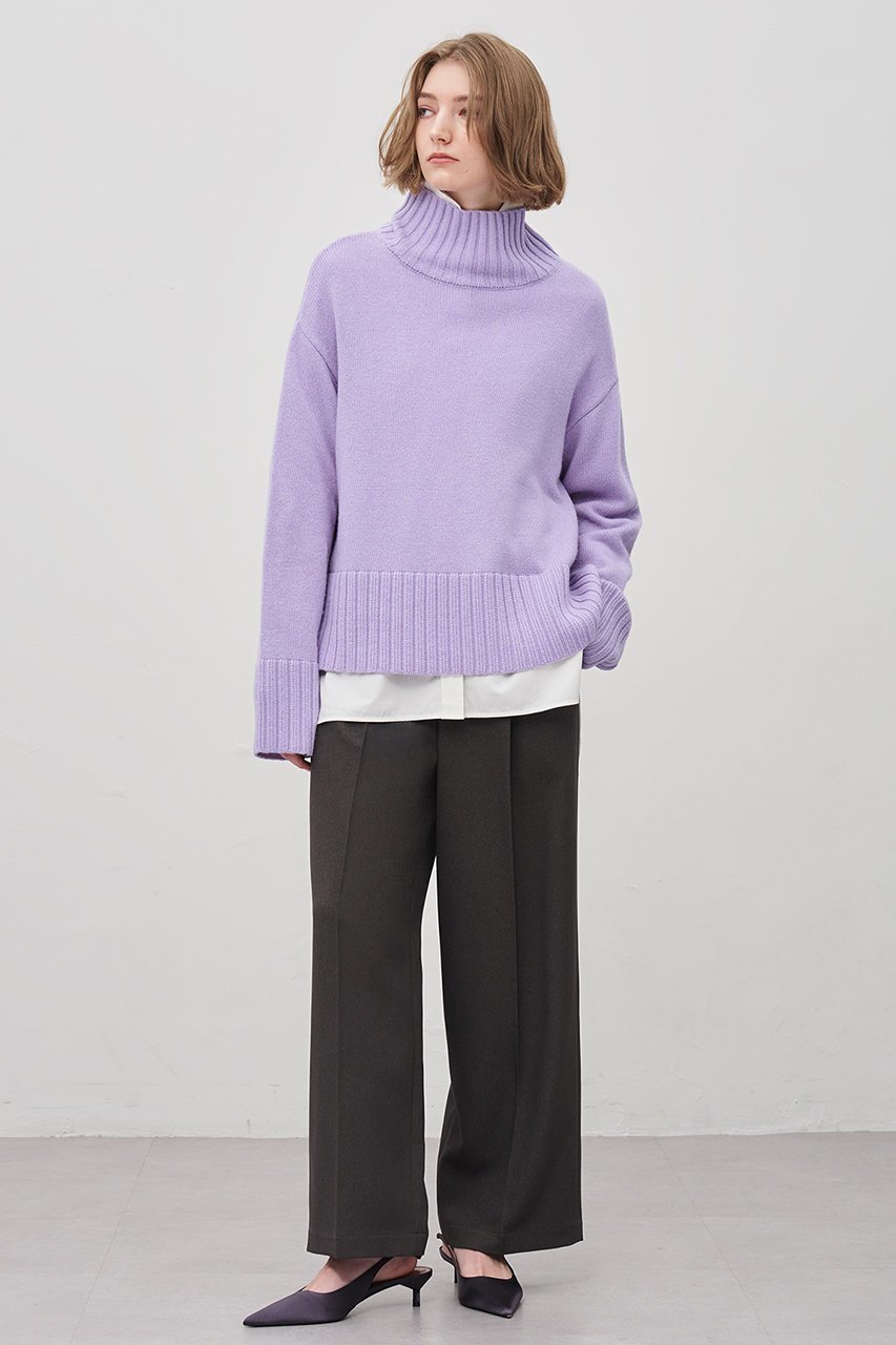 【アンクレイヴ/uncrave】のチャンキーニット プルオーバー 人気、トレンドファッション・服の通販 founy(ファニー) 　ファッション　Fashion　レディースファッション　Fashion for Women　トップス・カットソー　Cut & Sew Tops　ニット　Knit Tops & Sweaters　カジュアルプルオーバー・ニットトップス　Pullovers & Knit Tops / Casual Pullovers　スリット　Slit, Slit Detail　モックネック　Mock Neck, Short Turtleneck　今季　This Season, Current Season　other-7|ID: prp329100004758953 ipo3291000000035618626