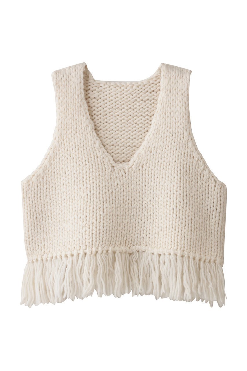 【アンクレイヴ/uncrave】のハンドニット ジレ インテリア・キッズ・メンズ・レディースファッション・服の通販 founy(ファニー) 　ファッション　Fashion　レディースファッション　Fashion for Women　トップス・カットソー　Cut & Sew Tops　ニット　Knit Tops & Sweaters　ベスト&ジレ / 重ね着スタイル　Vests & Gilets　カジュアルプルオーバー・ニットトップス　Pullovers & Knit Tops / Casual Pullovers　おすすめ　Recommended / Our Picks　インナー　Innerwear　タートル　Turtleneck, Turtle Collar　デコルテ　Décolleté, Neckline　ハンド　Hand, Handmade　フリンジ　Fringe, Tassel　新作・新入荷　New Arrivals / New In　オフ|ID: prp329100004758954 ipo3291000000034433653