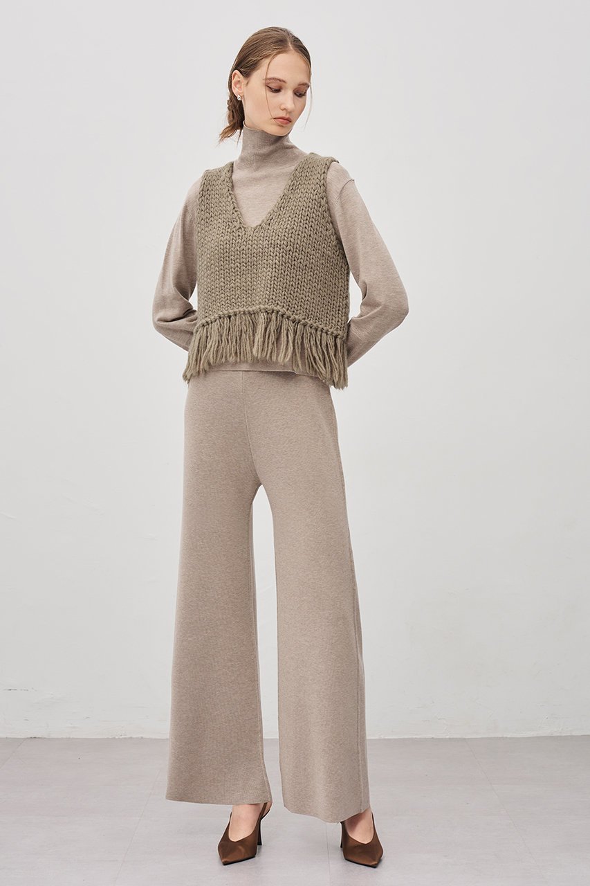 【アンクレイヴ/uncrave】のハンドニット ジレ 人気、トレンドファッション・服の通販 founy(ファニー) 　ファッション　Fashion　レディースファッション　Fashion for Women　トップス・カットソー　Cut & Sew Tops　ニット　Knit Tops & Sweaters　ベスト&ジレ / 重ね着スタイル　Vests & Gilets　カジュアルプルオーバー・ニットトップス　Pullovers & Knit Tops / Casual Pullovers　おすすめ　Recommended / Our Picks　インナー　Innerwear　タートル　Turtleneck, Turtle Collar　デコルテ　Décolleté, Neckline　ハンド　Hand, Handmade　フリンジ　Fringe, Tassel　新作・新入荷　New Arrivals / New In　other-7|ID: prp329100004758954 ipo3291000000034433661