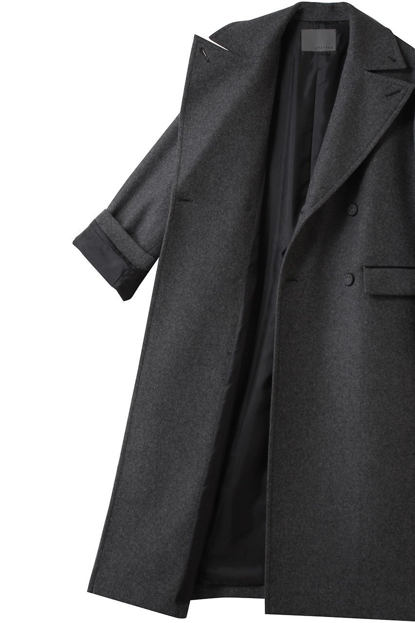 【アンクレイヴ/uncrave】のライトメルトン ロングチェスターコート 人気、トレンドファッション・服の通販 founy(ファニー) 　ファッション　Fashion　レディースファッション　Fashion for Women　アウター　Coat / Outerwear Collection　コート・ロングコート・ピーコート　Long Coats, Peacoats & More　チェスターコート・ロング丈アウター　Chester Coats / Chesterfield Long Coats　クラシカル　Classical, Vintage-Inspired　ビッグ　Big, Oversized　メルトン　Melton, Heavy Wool　ロング　Long, Long-Length　定番　Standard, Basic Item　新作・新入荷　New Arrivals / New In　other-6|ID: prp329100004758956 ipo3291000000034433678
