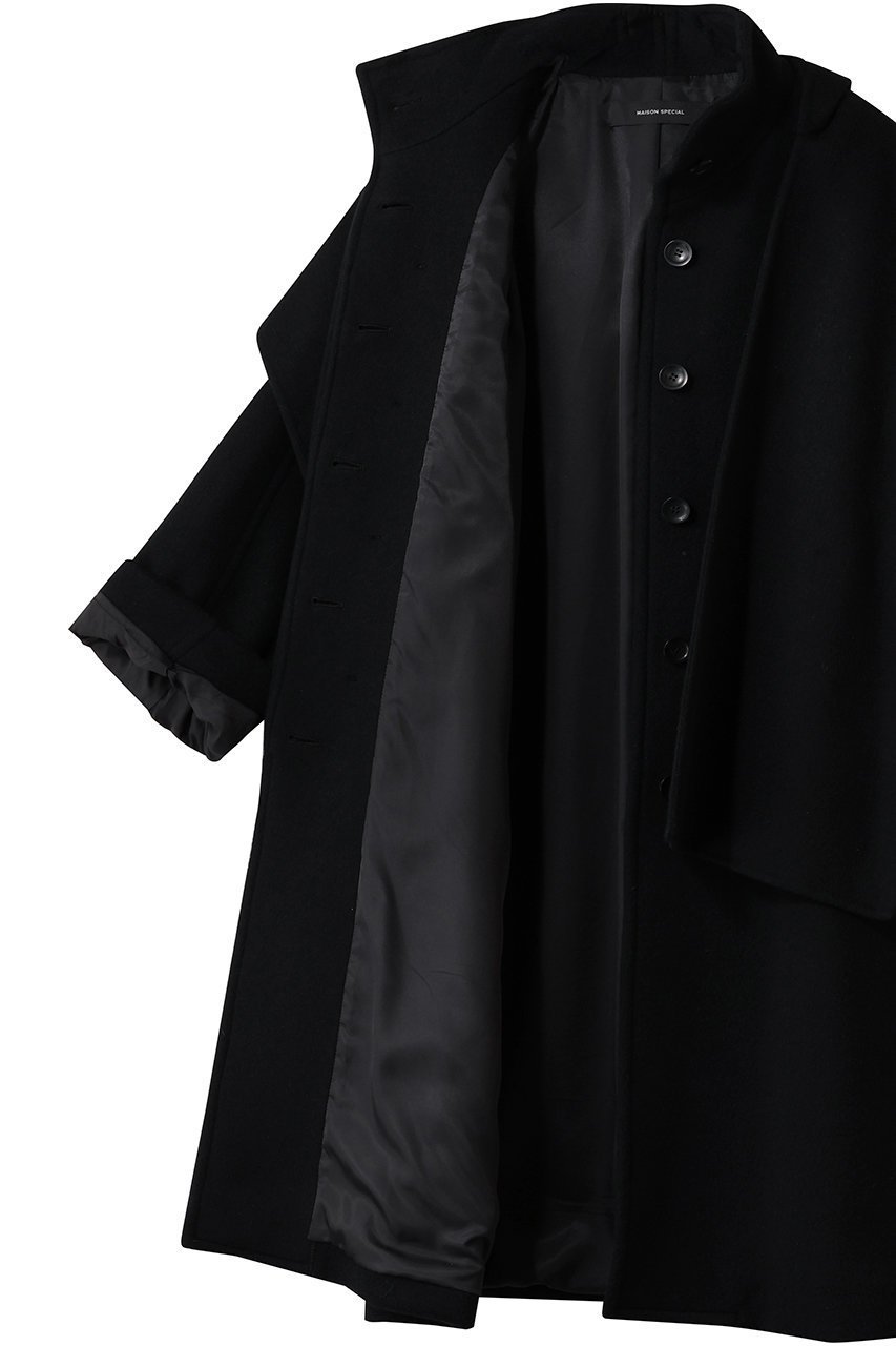 【メゾンスペシャル/MAISON SPECIAL】のHood Muffler Coat/フードマフラーコート 人気、トレンドファッション・服の通販 founy(ファニー) ファッション Fashion レディースファッション Fashion for Women アウター Coat / Outerwear Collection コート・ロングコート・ピーコート Long Coats, Peacoats & More マフラー・スヌード / 冬小物の定番 Scarves & Mufflers インナー Innerwear マフラー Scarf, Muffler メルトン Melton, Heavy Wool リラックス Relax, Relaxed Fit ロング Long, Long-Length 再入荷 Restock / Back in Stock other-6|ID: prp329100004758957 ipo3291000000034525984