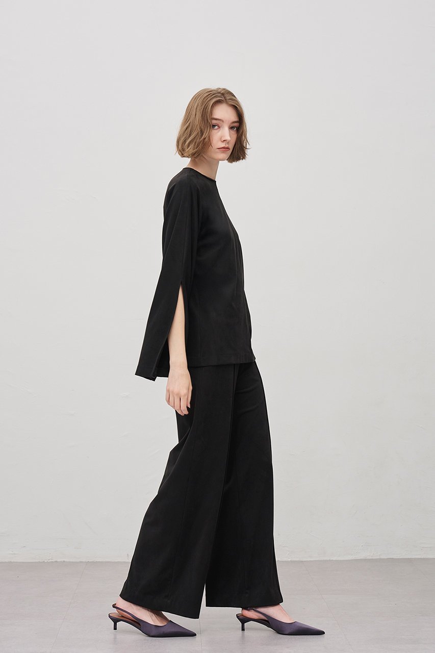 【アンクレイヴ/uncrave】のスエード ストレートパンツ 人気、トレンドファッション・服の通販 founy(ファニー) ファッション Fashion レディースファッション Fashion for Women パンツ Pants & Trousers イタリア Italy コーティング Coating, Coated Finish ストレート Straight, Straight Cut センター Center, Center Line ワイド Wide, Wide Fit other-7|ID: prp329100004758963 ipo3291000000035872277