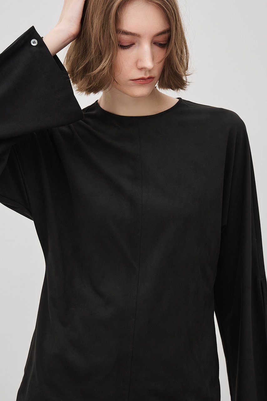 【アンクレイヴ/uncrave】のスエード ドルマントップス 人気、トレンドファッション・服の通販 founy(ファニー) 　ファッション　Fashion　レディースファッション　Fashion for Women　トップス・カットソー　Cut & Sew Tops　シャツ・ブラウス・オフィスカジュアル　Elegant Blouses & Button-Ups　イタリア　Italy　コーティング　Coating, Coated Finish　シェイプ　Shape, Slim Fit　スリット　Slit, Slit Detail　スリーブ　Sleeve, Long Sleeve / Short Sleeve　バランス　Balance, Style Balance　フレア　Flare, Flared　ロング　Long, Long-Length　新作・新入荷　New Arrivals / New In　other-7|ID: prp329100004758964 ipo3291000000034433711