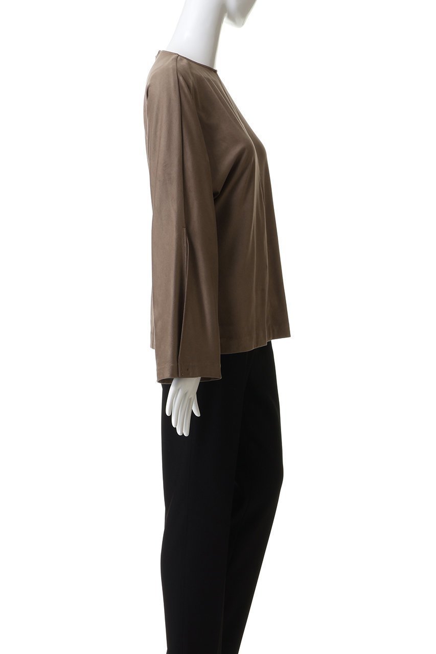 【アンクレイヴ/uncrave】のスエード ドルマントップス 人気、トレンドファッション・服の通販 founy(ファニー) ファッション Fashion レディースファッション Fashion for Women トップス・カットソー Cut & Sew Tops シャツ・ブラウス・オフィスカジュアル Elegant Blouses & Button-Ups イタリア Italy コーティング Coating, Coated Finish シェイプ Shape, Slim Fit スリット Slit, Slit Detail スリーブ Sleeve, Long Sleeve / Short Sleeve バランス Balance, Style Balance フレア Flare, Flared ロング Long, Long-Length other-6|ID: prp329100004758964 ipo3291000000034555229