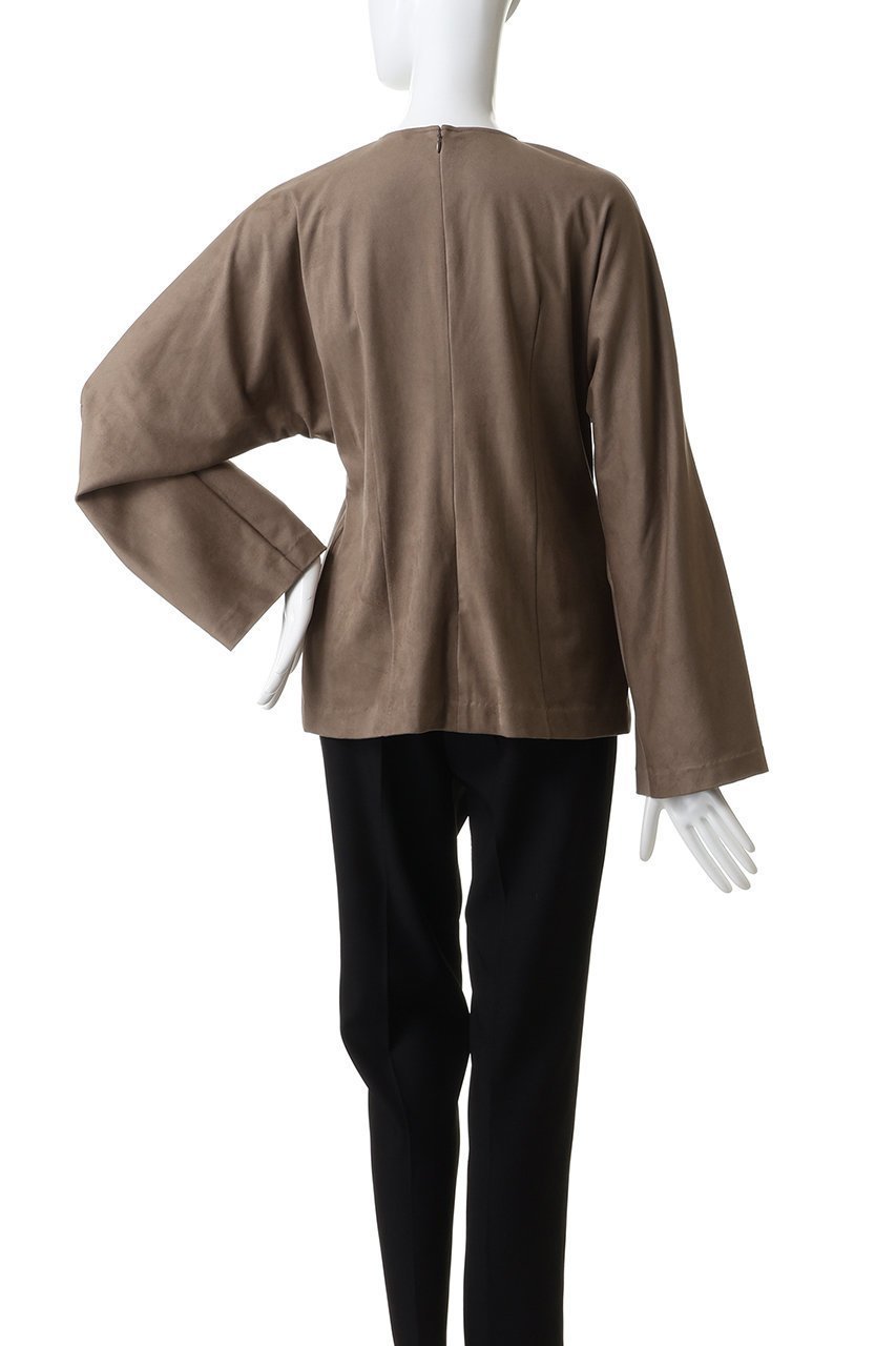 【アンクレイヴ/uncrave】のスエード ドルマントップス 人気、トレンドファッション・服の通販 founy(ファニー) ファッション Fashion レディースファッション Fashion for Women トップス・カットソー Cut & Sew Tops シャツ・ブラウス・オフィスカジュアル Elegant Blouses & Button-Ups イタリア Italy コーティング Coating, Coated Finish シェイプ Shape, Slim Fit スリット Slit, Slit Detail スリーブ Sleeve, Long Sleeve / Short Sleeve バランス Balance, Style Balance フレア Flare, Flared ロング Long, Long-Length other-7|ID: prp329100004758964 ipo3291000000034555231