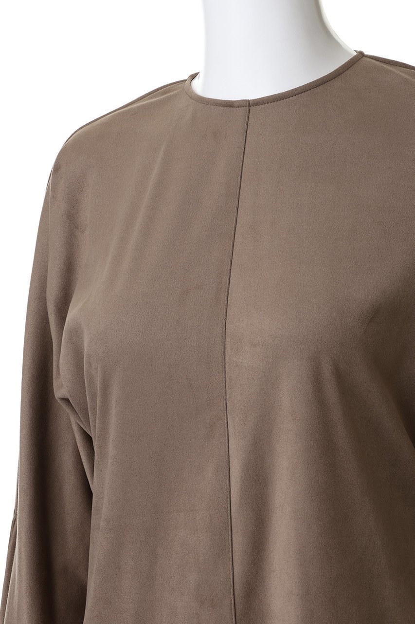 【アンクレイヴ/uncrave】のスエード ドルマントップス 人気、トレンドファッション・服の通販 founy(ファニー) ファッション Fashion レディースファッション Fashion for Women トップス・カットソー Cut & Sew Tops シャツ・ブラウス・オフィスカジュアル Elegant Blouses & Button-Ups イタリア Italy コーティング Coating, Coated Finish シェイプ Shape, Slim Fit スリット Slit, Slit Detail スリーブ Sleeve, Long Sleeve / Short Sleeve バランス Balance, Style Balance フレア Flare, Flared ロング Long, Long-Length other-8|ID: prp329100004758964 ipo3291000000034555233