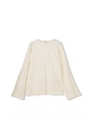 【アンクレイヴ/uncrave】のコンプレストウール ドルマントップス 人気、トレンドファッション・服の通販 founy(ファニー) ファッション Fashion レディースファッション Fashion for Women トップス・カットソー Cut & Sew Tops シャツ・ブラウス・オフィスカジュアル Elegant Blouses & Button-Ups カットソー Cut and Sewn Top シェイプ Shape, Slim Fit スリット Slit, Slit Detail スリーブ Sleeve, Long Sleeve / Short Sleeve バランス Balance, Style Balance フレア Flare, Flared ロング Long, Long-Length 新作・新入荷 New Arrivals / New In |ID:prp329100004758967