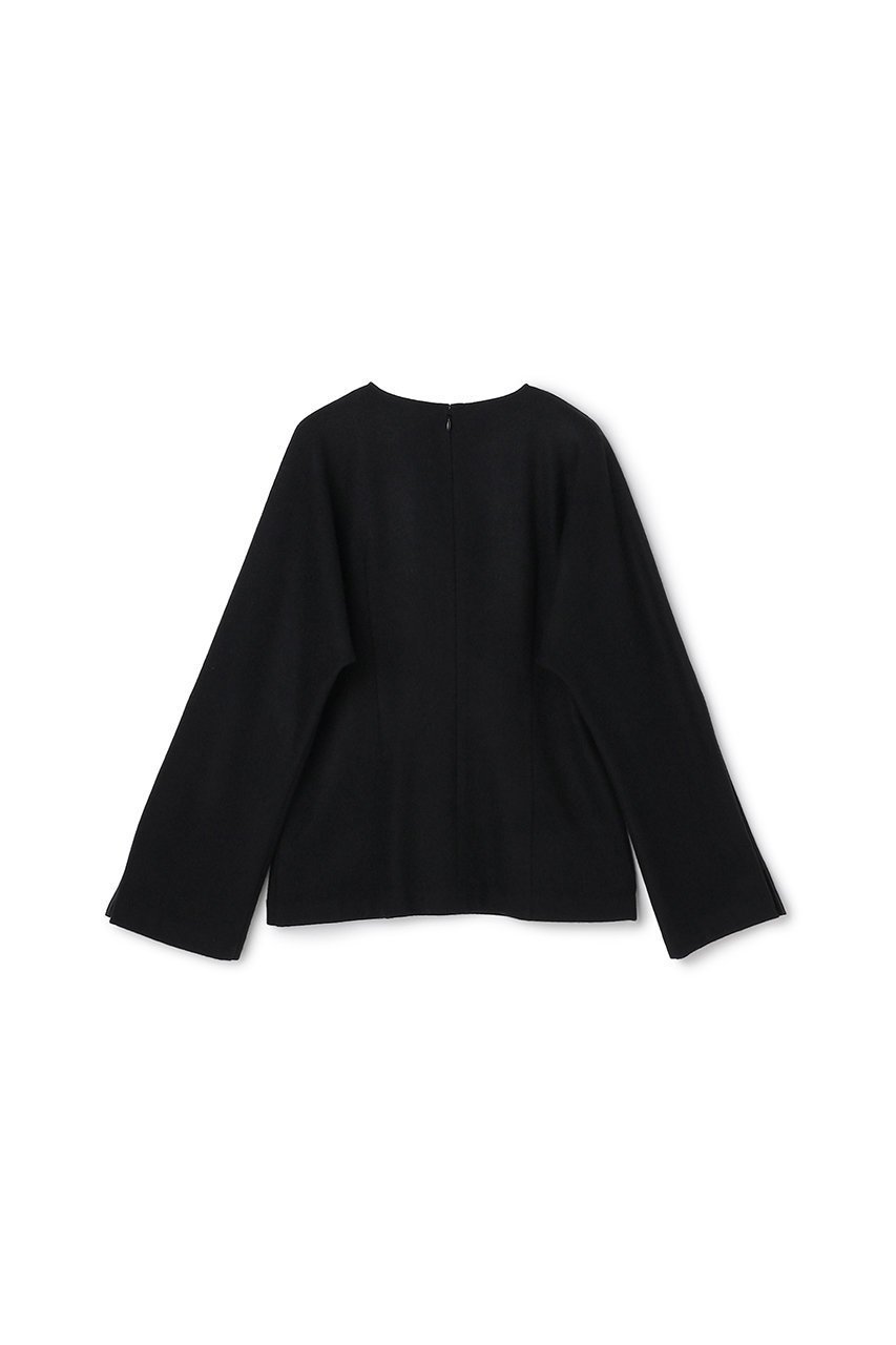 【アンクレイヴ/uncrave】のコンプレストウール ドルマントップス 人気、トレンドファッション・服の通販 founy(ファニー)  ファッション Fashion レディースファッション Fashion for Women トップス・カットソー Cut & Sew Tops シャツ・ブラウス・オフィスカジュアル Elegant Blouses & Button-Ups カットソー Cut and Sewn Top シェイプ Shape, Slim Fit スリット Slit, Slit Detail スリーブ Sleeve, Long Sleeve / Short Sleeve バランス Balance, Style Balance フレア Flare, Flared ロング Long, Long-Length 新作・新入荷 New Arrivals / New In other-5|ID: prp329100004758967 ipo3291000000034433726