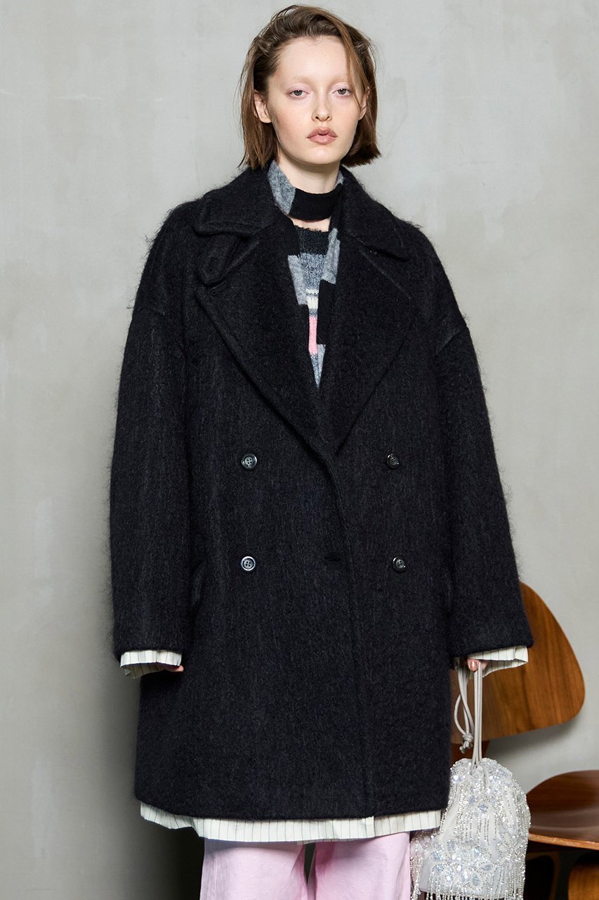 【メゾンスペシャル/MAISON SPECIAL】のMohair Shaggy Coat/モヘヤシャギーコート 人気、トレンドファッション・服の通販 founy(ファニー)  ファッション Fashion レディースファッション Fashion for Women アウター Coat / Outerwear Collection コート・ロングコート・ピーコート Long Coats, Peacoats & More イタリア Italy キュプラ Cupro, Eco Fabric ダブル Double, Double-Breasted バランス Balance, Style Balance ベビー Baby, Babywear ミドル Middle Length, Mid Height ロング Long, Long-Length 新作・新入荷 New Arrivals / New In other-3|ID: prp329100004758971 ipo3291000000034433755