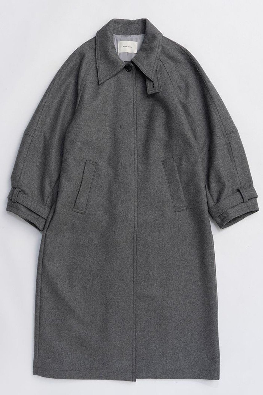 【メゾンスペシャル/MAISON SPECIAL】のClear Melton Balmacaan Coat/クリアメルトンステンカラーコート インテリア・キッズ・メンズ・レディースファッション・服の通販 founy(ファニー)  ファッション Fashion レディースファッション Fashion for Women アウター Coat / Outerwear Collection コート・ロングコート・ピーコート Long Coats, Peacoats & More スニーカー Sneakers, Trainers ドレス Dress, One-Piece バランス Balance, Style Balance フロント Front, Front Design リラックス Relax, Relaxed Fit ロング Long, Long-Length 新作・新入荷 New Arrivals / New In GRY(グレー)|ID: prp329100004758972 ipo3291000000034433758