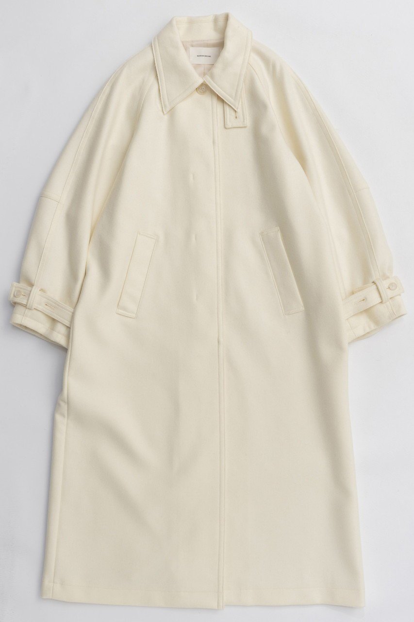 【メゾンスペシャル/MAISON SPECIAL】のClear Melton Balmacaan Coat/クリアメルトンステンカラーコート インテリア・キッズ・メンズ・レディースファッション・服の通販 founy(ファニー)  ファッション Fashion レディースファッション Fashion for Women アウター Coat / Outerwear Collection コート・ロングコート・ピーコート Long Coats, Peacoats & More スニーカー Sneakers, Trainers ドレス Dress, One-Piece バランス Balance, Style Balance フロント Front, Front Design リラックス Relax, Relaxed Fit ロング Long, Long-Length 新作・新入荷 New Arrivals / New In WHT(ホワイト)|ID: prp329100004758972 ipo3291000000034433760